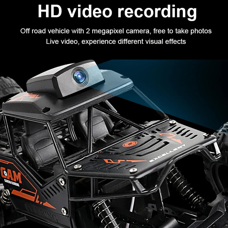 Rc Car With Camera HD FPV WIFI Machine On Remote Control Stunt 1:18 2.4G SUV Radiocontrol Climbing Toys For Kids on a Sign