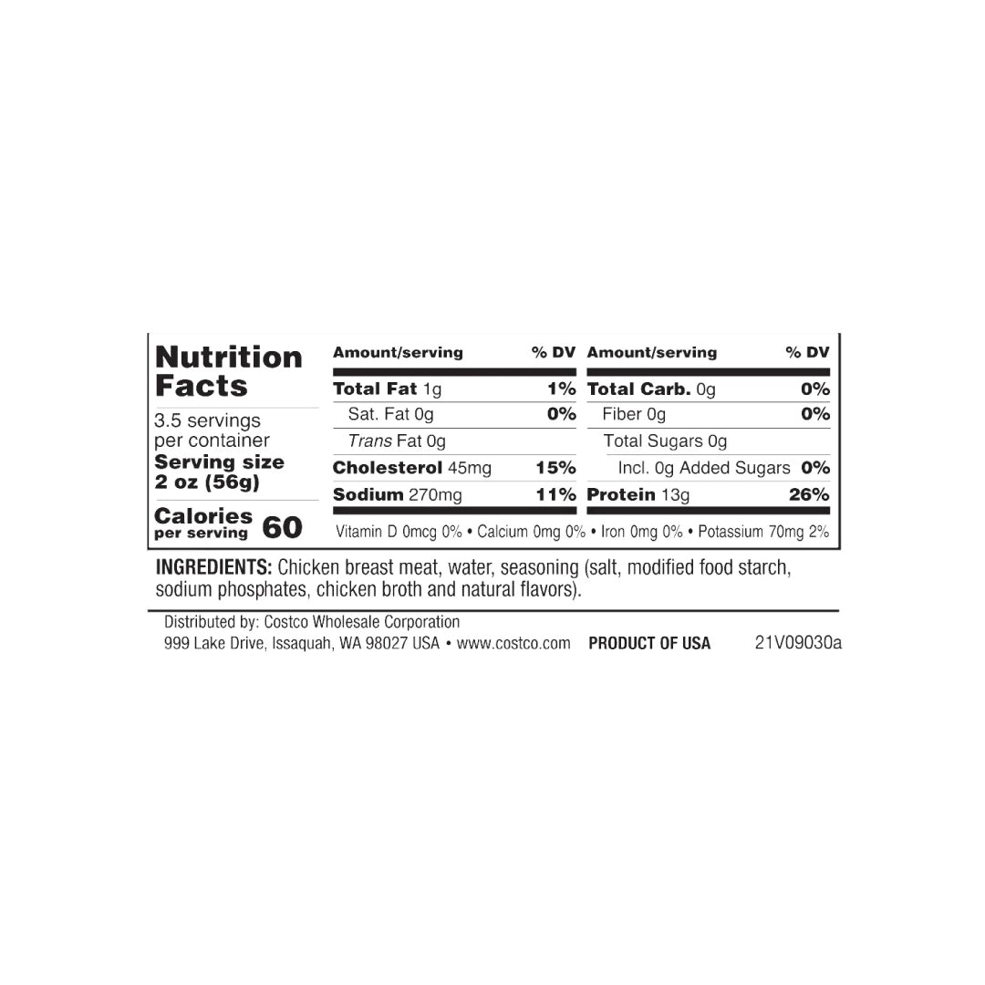Kirkland Signature, Chicken Breast, 12.5 oz, 6-Count