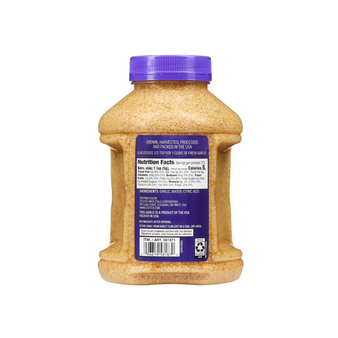 Kirkland Signature, Minced California Garlic, 48