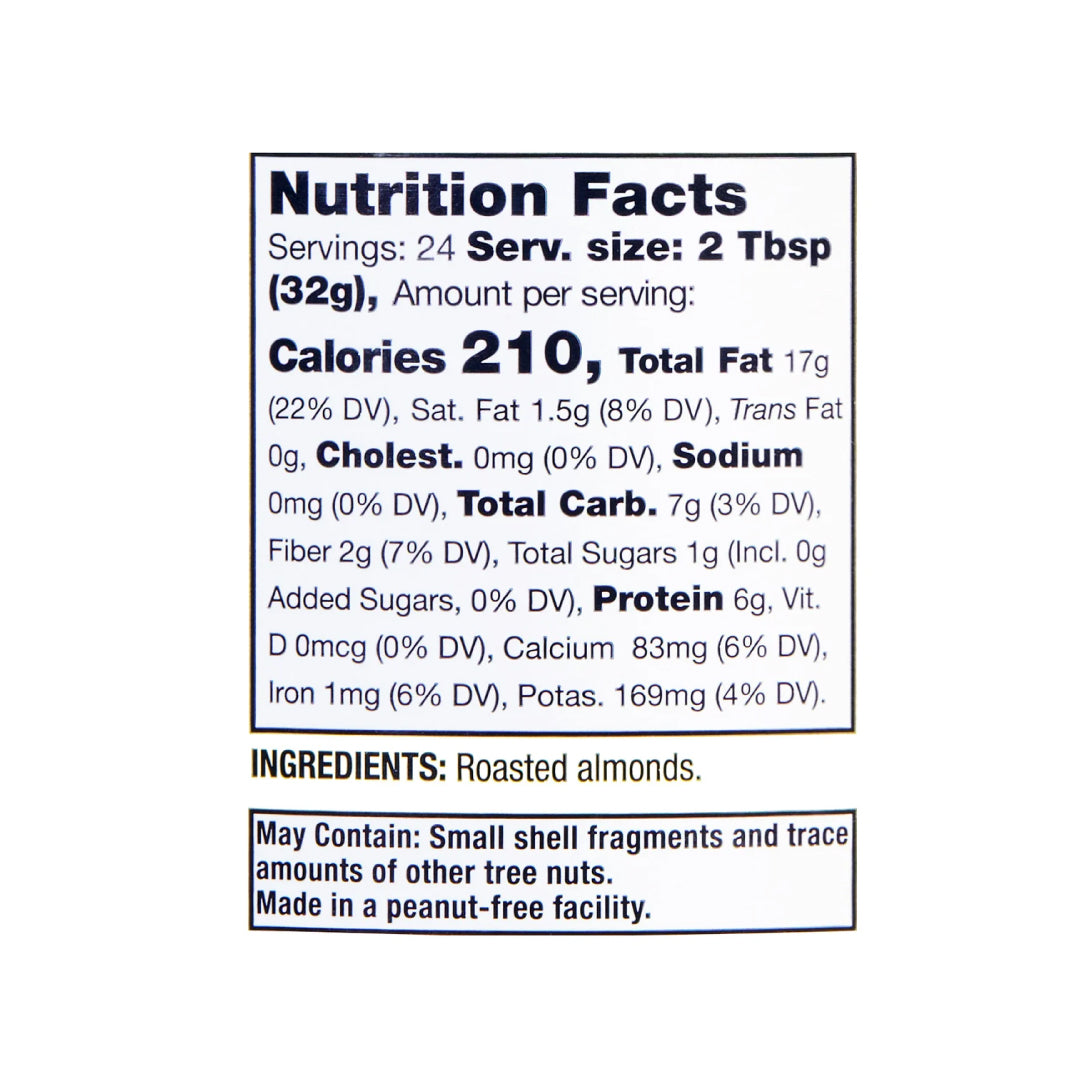 Kirkland Signature Creamy Almond Butter, 27 oz
