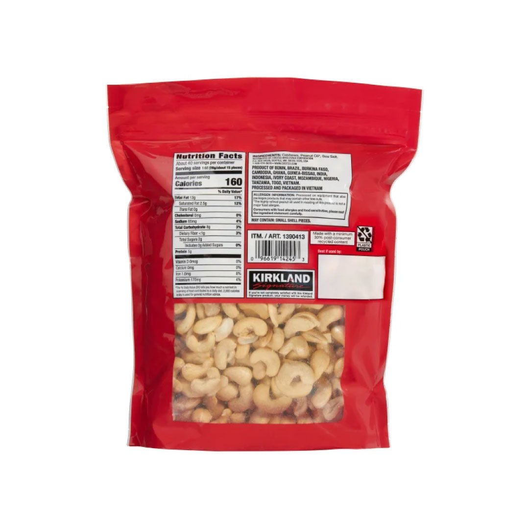 Kirkland Signature Fancy Whole Cashews, 2.5 lbs