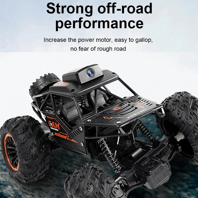 Rc Car With Camera HD FPV WIFI Machine On Remote Control Stunt 1:18 2.4G SUV Radiocontrol Climbing Toys For Kids on a Sign