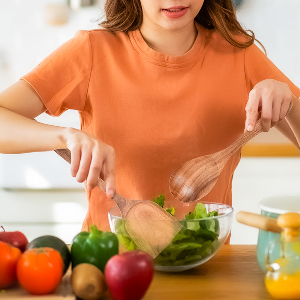 Natural Teak Cooking spoon set