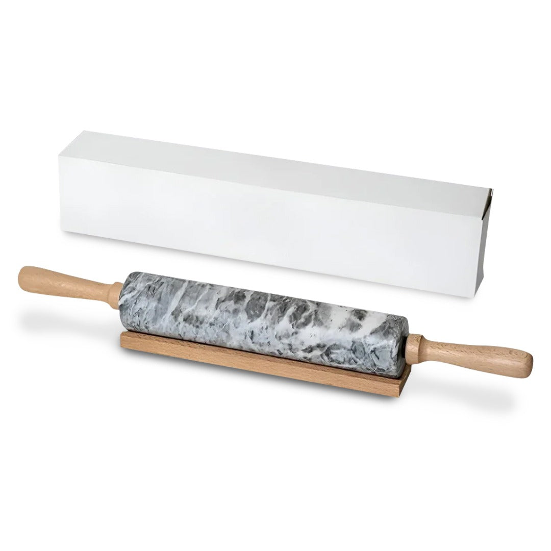 Polished marble rolling pin