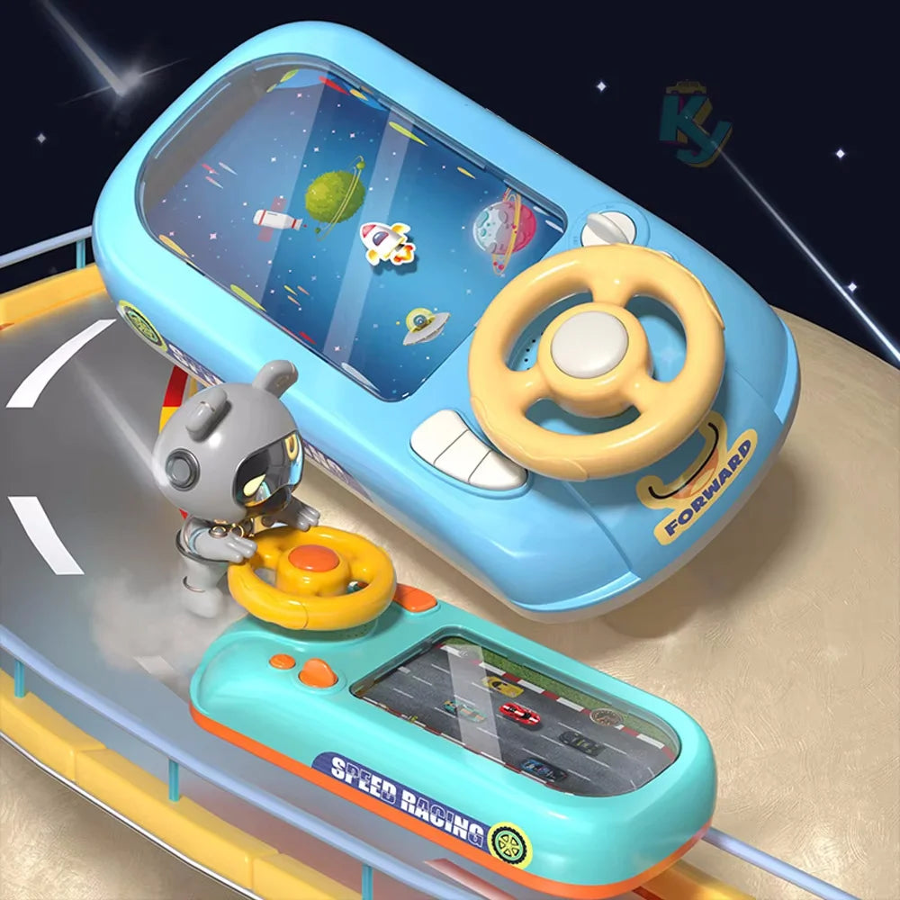 Kids Racing Car Steering Wheel Toy – Electronic Driving Adventure with Music & Lights