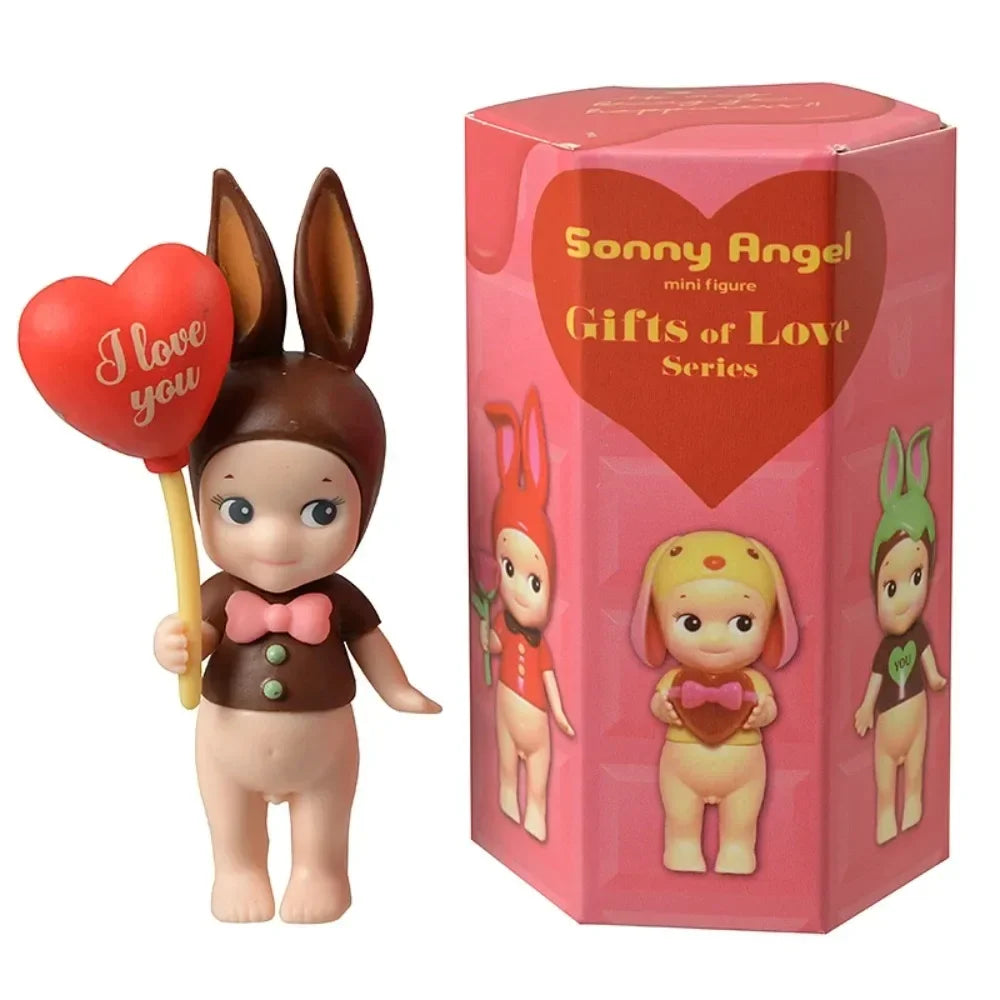 New Angel Fruit Animals Series Blind Box Anime Figure Cute Hippie Doll Trendy Car Mobile Phone Ornaments Kids Toy Birthday Gift