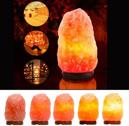 Rose Crystal Salt Lamp Night Light - Bedside Decorative Gift