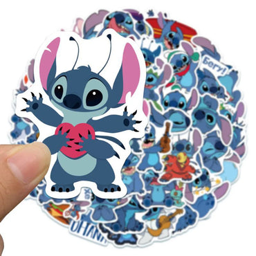 10/30/50/100pcs Disney Cute Cartoon Lilo & Stitch Stickers Kawaii Decals Kid Toy DIY Laptop Suitcase Notebook Decoration Sticker