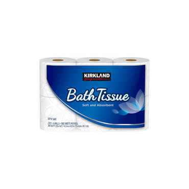 Kirkland Signature Bath Tissue, 2-Ply, 380 Sheets, 30 Rolls