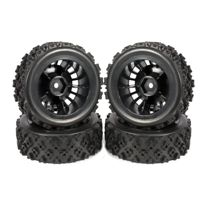CARJPMX 12mm Glued Rubber Tire On Road Tyre Wheels for RC Rally Racing Car TT-01 TT-02 XV-01 PTG2 DF-03 TA06 HPI Upgrades Parts