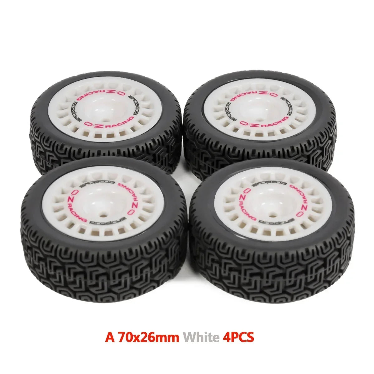 CARJPMX 12mm Glued Rubber Tire On Road Tyre Wheels for RC Rally Racing Car TT-01 TT-02 XV-01 PTG2 DF-03 TA06 HPI Upgrades Parts