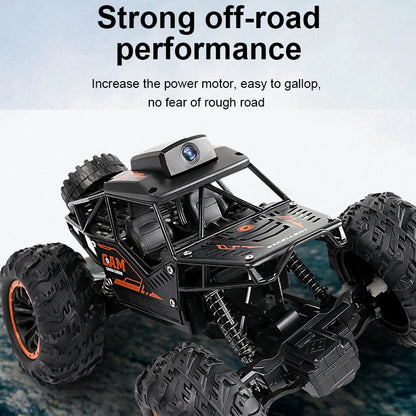 Rc Car With Camera HD FPV WIFI Machine On Remote Control Stunt 1:18 2.4G SUV Radiocontrol Climbing Toys For Kids on a Sign