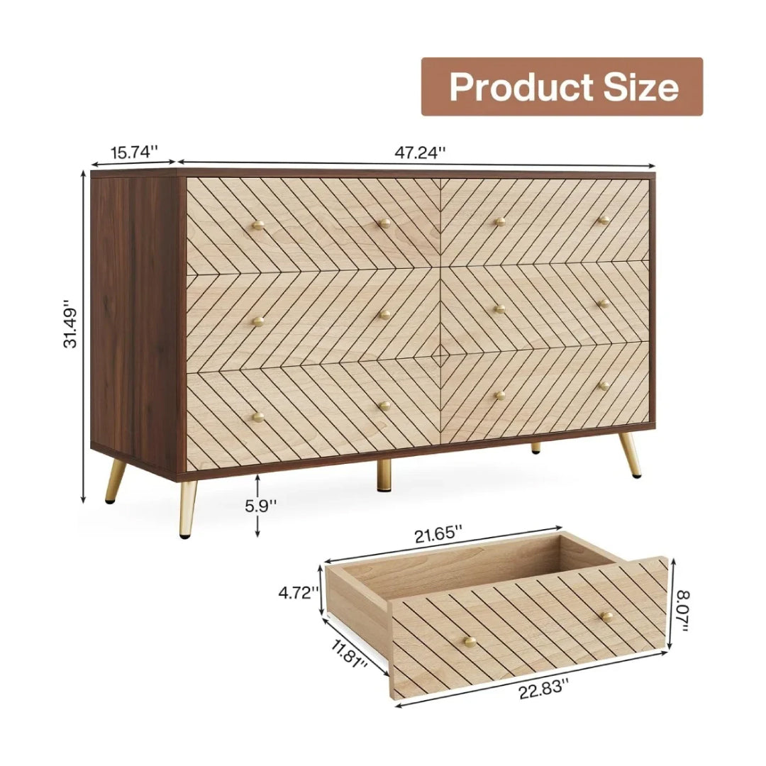 6-Drawer Storage Cabinet Size Guide