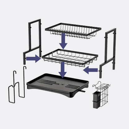 Dish Draining Rack for Home & Kitchen