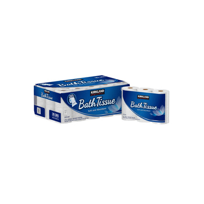 Kirkland Signature Bath Tissue, 2-Ply, 380 Sheets, 30 Rolls