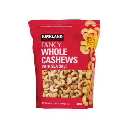 Kirkland Signature Fancy Whole Cashews, 2.5 lbs