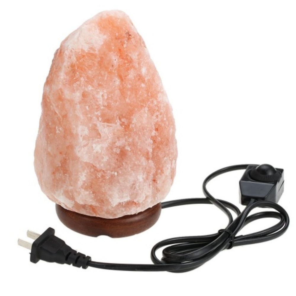 Rose Crystal Salt Lamp Night Light - Bedside Decorative Gift