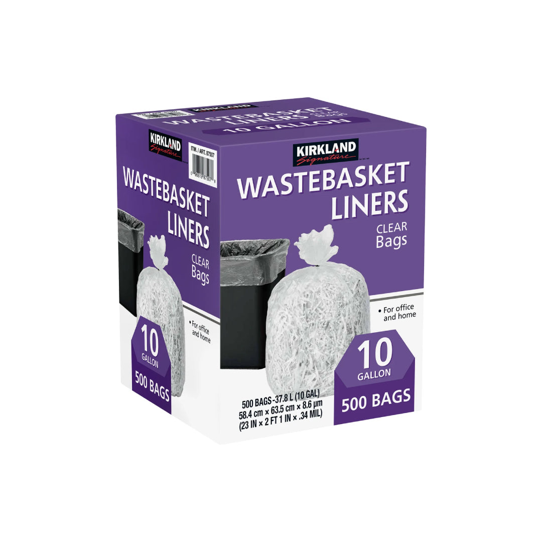 clear wastebasket bags​