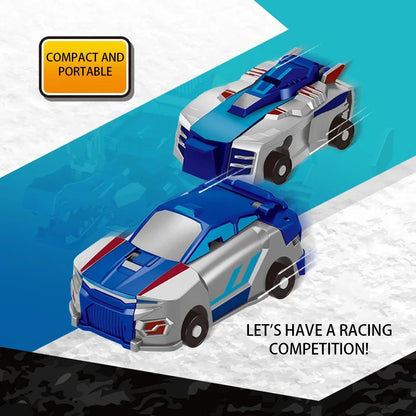 Creative Car Transforms Into Unicorn Toy 2 in 1 Winged Pegasus Automobile Model Inertial Sliding Racing Car Impact Deformed Toys
