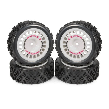 CARJPMX 12mm Glued Rubber Tire On Road Tyre Wheels for RC Rally Racing Car TT-01 TT-02 XV-01 PTG2 DF-03 TA06 HPI Upgrades Parts