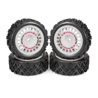 CARJPMX 12mm Glued Rubber Tire On Road Tyre Wheels for RC Rally Racing Car TT-01 TT-02 XV-01 PTG2 DF-03 TA06 HPI Upgrades Parts