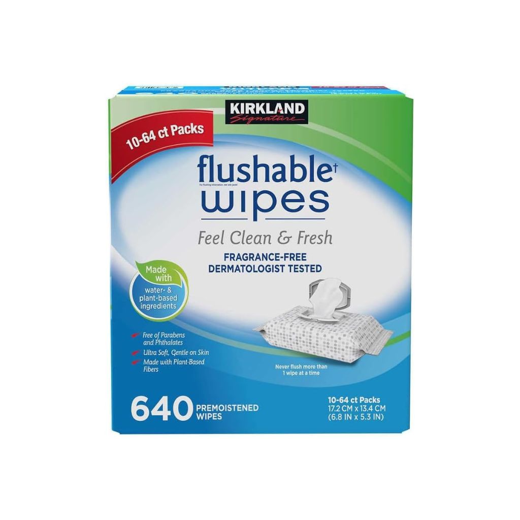 flushable fragrance free wipes