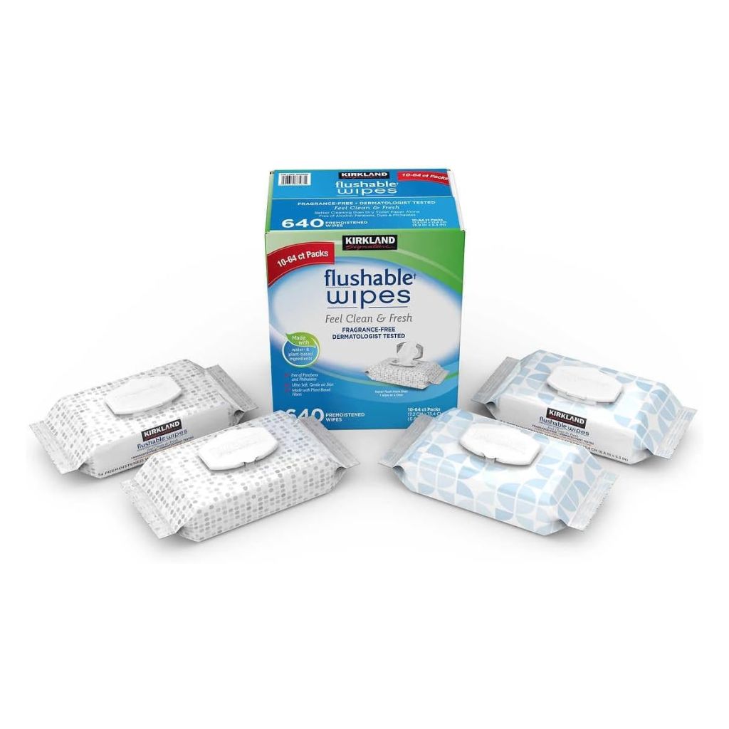 flushable wipes 